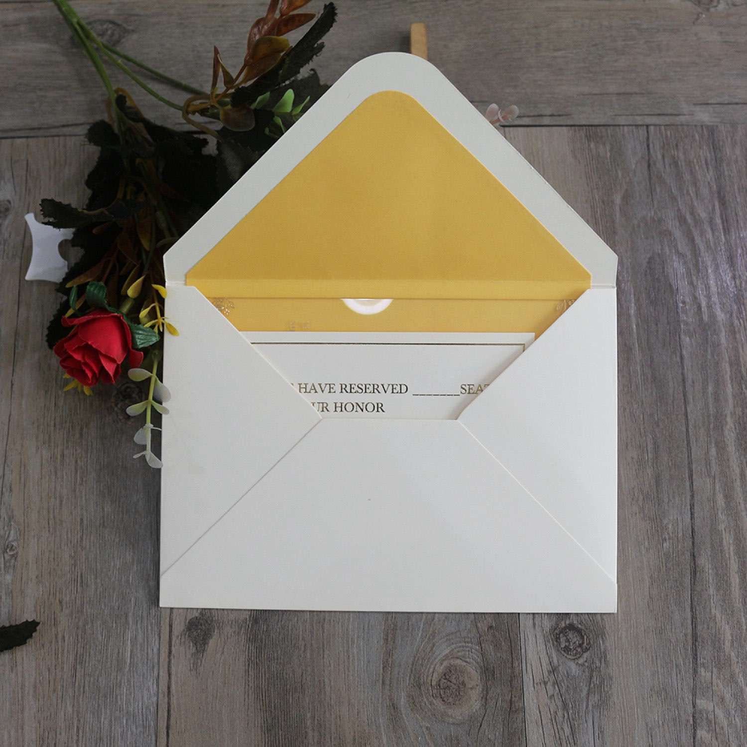 Acrylic Invitation Card Beautiful Invitation With Envelope Personalized Custom